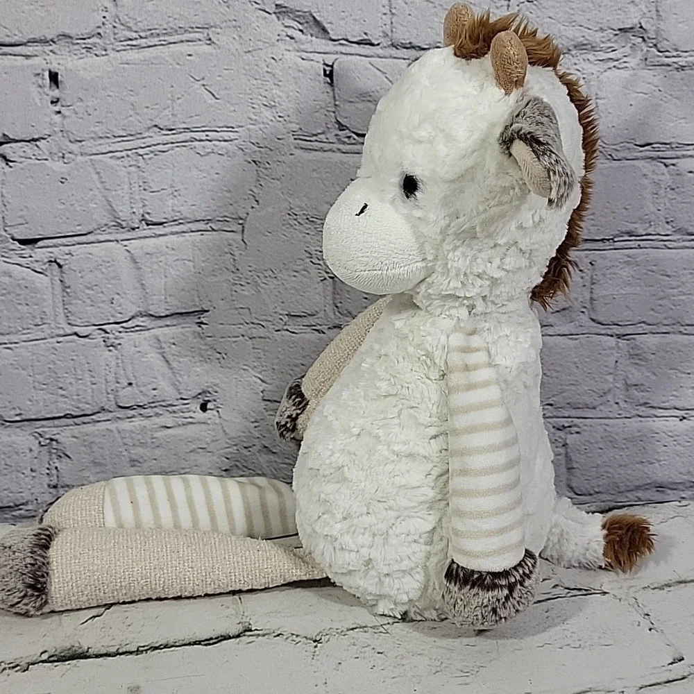 Aurora World Purely Luxe Giraffe Stuffed Animal Plush Toy White Brown Soft Lovey